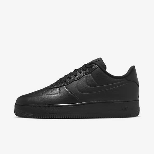 Flat black air force ones shop